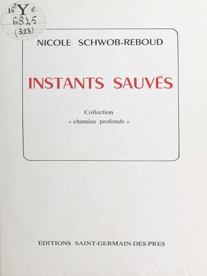 cover image of Instants sauvés